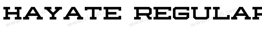 Hayate Regular字体转换